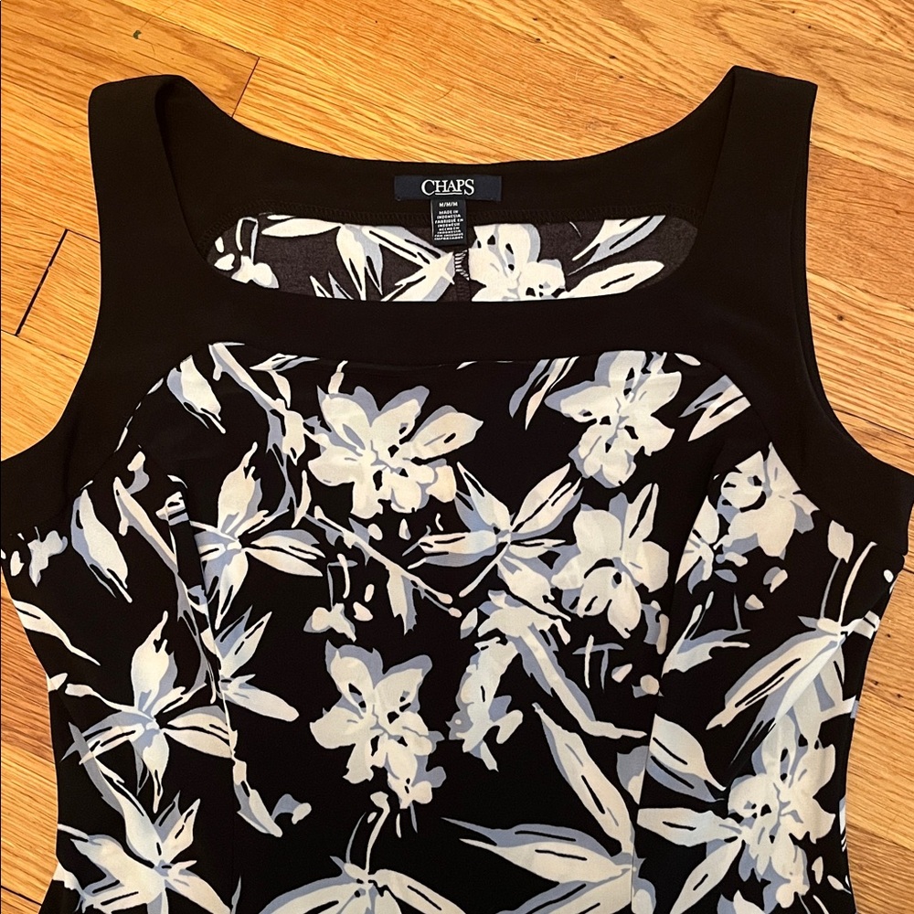 Chaps Floral Dress Size Medium - Picture 5 of 6